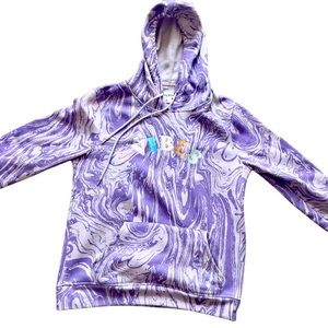 Brooklyn Cloth Hoodie Adult Medium Good Vibes Sweatshirt Purple